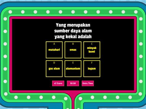 Quiz Sumber Daya Alam Gameshow Quiz