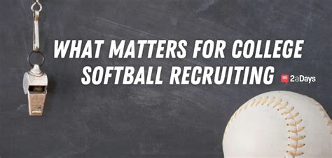 How to Get Recruited to Play College Softball – Ultimate DIY Recruiting ...