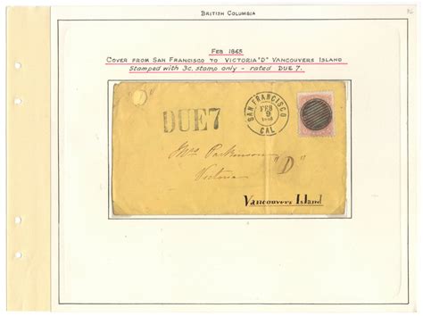 Page San Francisco Feb C Due Cover To Victoria V I