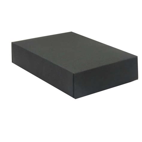 Coffret Cadeau En Papier Se Pliant Noir Kraft Noir Pour Une F Te D