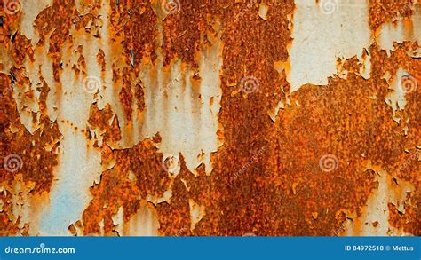 Old Rusty Metal Sheet Abstract Background, Rust on Painted Weathered ...