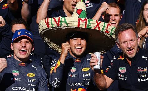 Red Bull Celebró El Doble Podio De Max Verstappen Y Checo Pérez En El