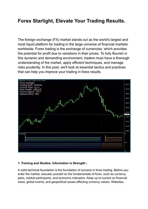 PPT Forex Starlight Elevate Your Trading Results PowerPoint