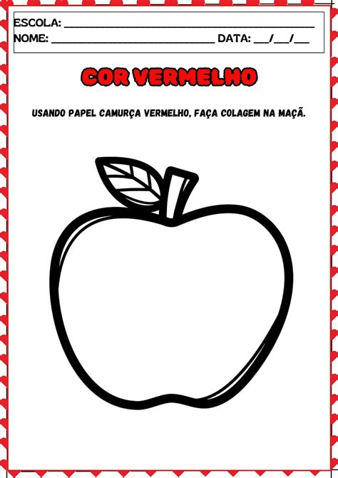 Atividade Educação Infantil Cores - 9