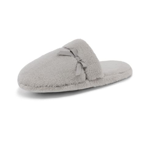 Dream Pairs Faux Fur Soft Slippers For Women Slip On House Indoor