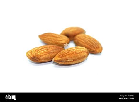 Almond Isolated On White Background Stock Photo Alamy