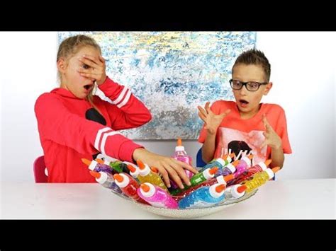 sis vs bro challenges slime videos, sis vs bro challenges slime clips