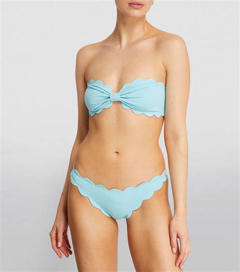 Womens Marysia Blue Antibes Bandeau Bikini Top Harrods Uk