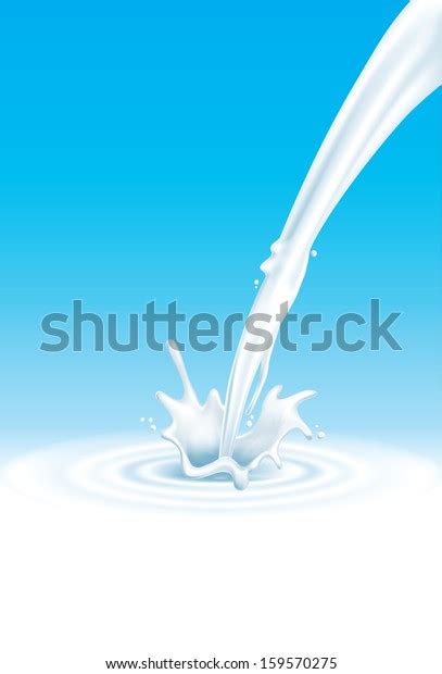 Milk Splash Stock Vector Royalty Free 159570275 Shutterstock