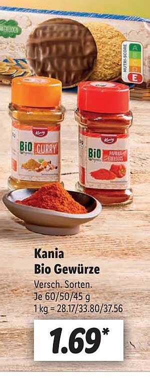 Kania Bio Gewürze Angebot bei Lidl 1Prospekte de