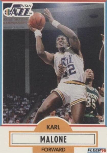 Fleer Black Line Under Biographical Information Karl