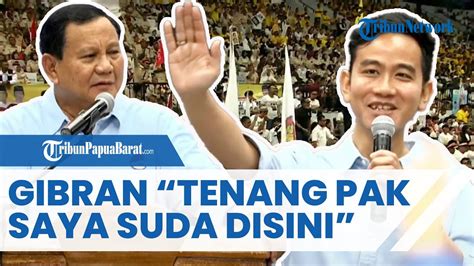 Full Gibran Rakabuming Ke Prabowo Sebelum Ke Kpu Tenang Pak Prabowo