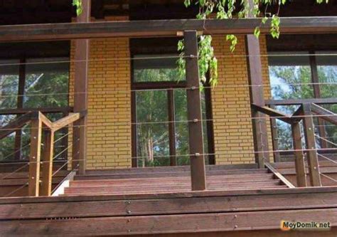 Ограждение из тросов или каната | Outdoor decor, House, Outdoor