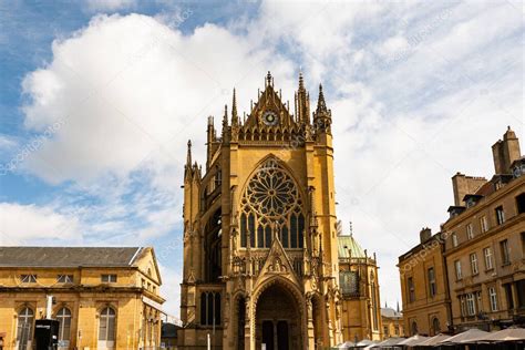 Catedral De Saint Etienne Metz Lorena Francia Agosto Iglesia