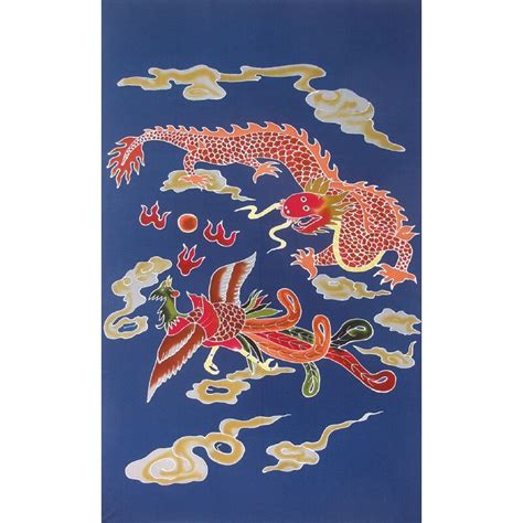 Sarong Drache Und Ph Nix Hamam Wandschmuck Kan Yu Ihr Feng Shui