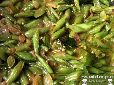 Green Bean Coconut Milk Curry Sri Lankan Bonchi Recipe Jaffna