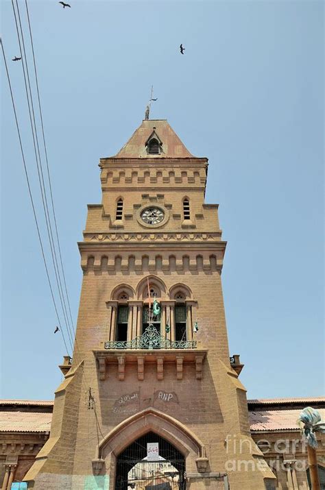 Empress Market Clock Tower In Saddar Karachi Pakistan Photograph By