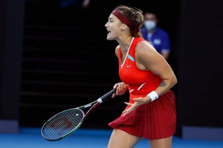 Aryna Sabalenka Belarus Reacts During Her Editorial Stock Photo Stock