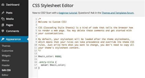 Adding Custom CSS To Your WordPress Theme