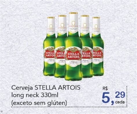 Cerveja Stella Artois Long Neck 330ml Oferta Na Cometa Supermercados