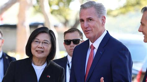 Tsai Meets With Us House Speaker Mccarthy Nhk World Japan News