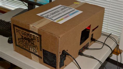 Forget Nintendo Labo We Built A Pc Using A Cardboard Box Pc Gamer