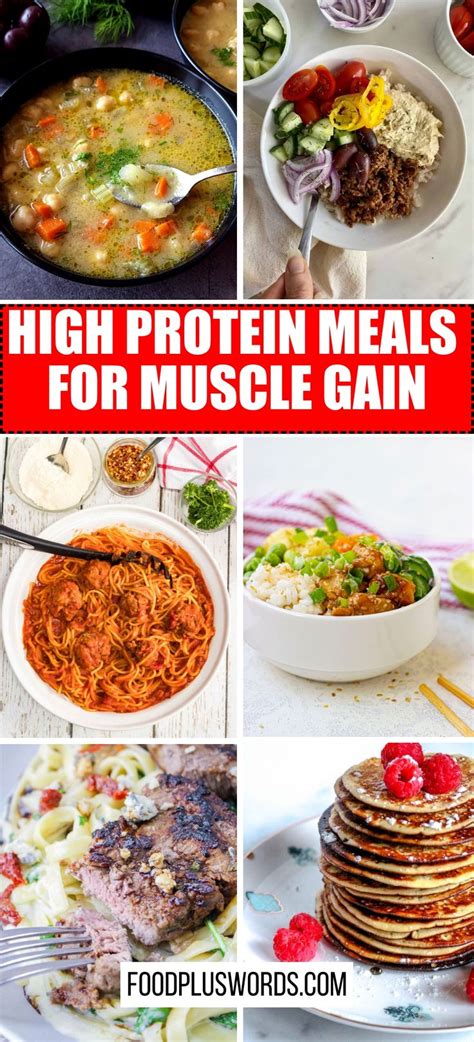 High Protein Meals for Muscle Gain in 2024 | Healthy high protein meals, Lean protein meals ...