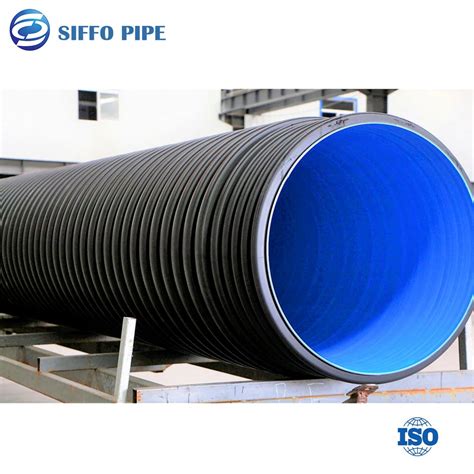 HDPE Double Wall Corrugated Pipe Culvert Bellow Water Pipe Fittings