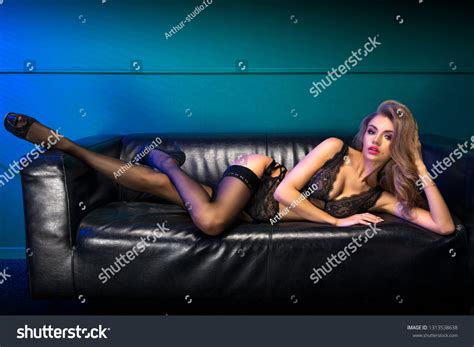 Sexy Blonde Woman Lingerie Stock Photo 1313538638 Shutterstock