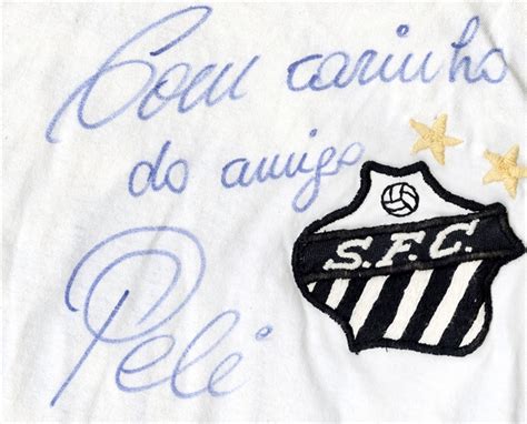 Lot Detail - Pele 1970-1971 Santos Match Worn & Signed Jersey