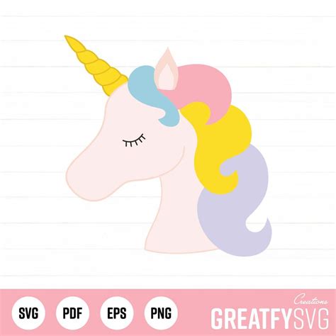 Unicornio Svg Cabeza De Unicornio Svg Fiesta Unicornio Svg Etsy México