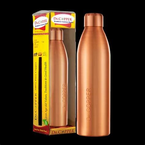 Dr Copper Bottle With New Stylish Leak Proof Cap 1000ml Exlusive