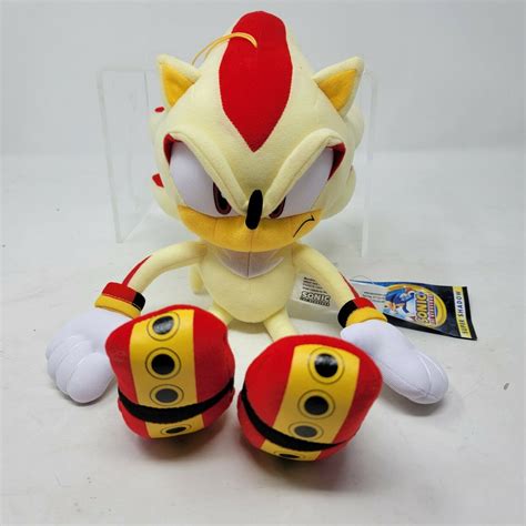 Sonic The Hedgehog SUPER SHADOW Plush Toy Doll GE New 12” Sega Values ...