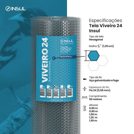 Tela Hexagonal Viveiro Fio 24 0 56mm Malha 1 25cm Rolo 50m Casa