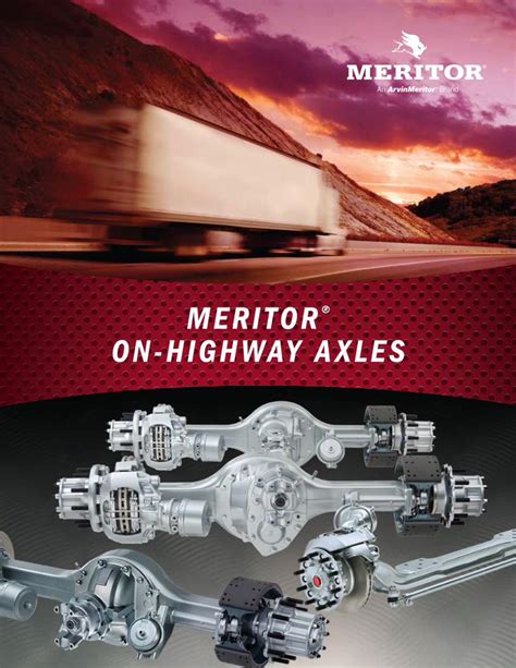 Pdf Meritor On Highway Axles · Meritor Spindle Design Central Tire