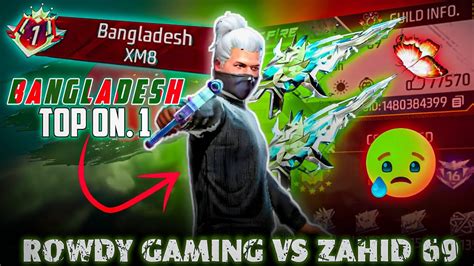 Bangladesh Top No Xm Player Vs Rowdy Ganing Best Cs Ff Gameplay