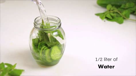 How To Make Cucumber Mint Infused Water Youtube