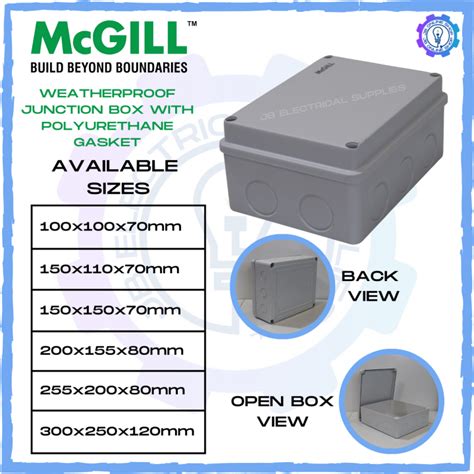 Mcgill Weatherproof Junction Box With Polyurethane Gasket Mgjb Series