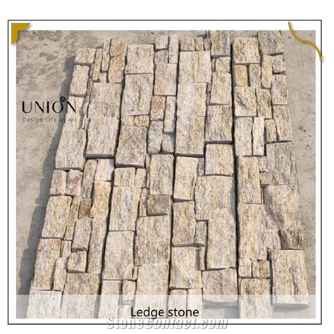 UNION DECO Natural Granite Cladding Stone Ledger Stone Panel From China