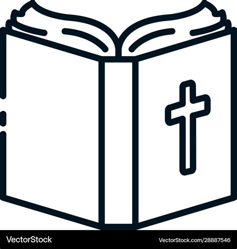 Christian And Catholic Bible Symbol Design Vector Image