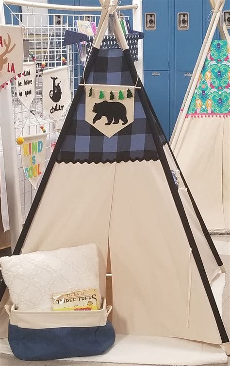 Buffalo Check it Out Teepee, Play Tent, Kids' Room Decor, Tipi ...