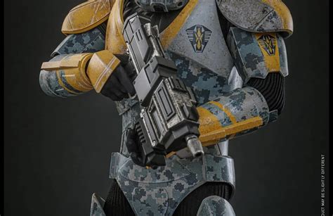 In Stock Hot Toys TMS155 Clone Commando Gregor Star Wars The Clone Wars 1 6 Collectible Figure