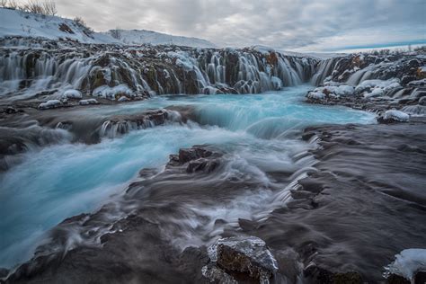 Waterfall Winter Frozen Rock 8k Wallpaper,HD Nature Wallpapers,4k ...