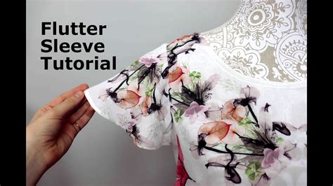 How To Draft And Sew A Flutter Sleeve Tutorial Youtube