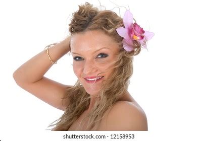 Portrait Nude Blonde Blue Eyes On Stock Photo 12158953 Shutterstock