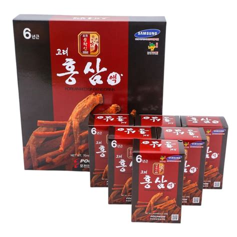 Nước Hồng Sâm Pocheon Korean Red Ginseng Drink 70ml x 30 gói Nhân