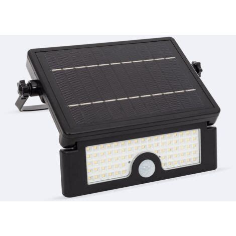 Projecteur Led Solaire W Ip Avec D Tecteur De Mouvement Pir Et