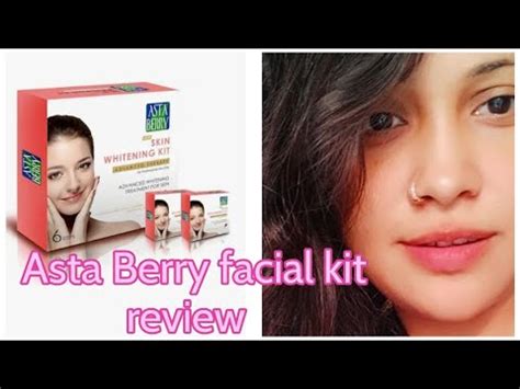 Asta Berry Skin Whitening Facial Kit Review Youtube