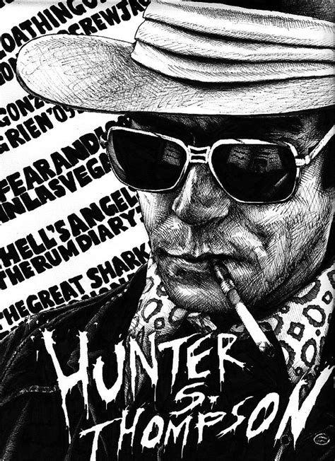 Hunter S. Thompson by magnetic-eye on DeviantArt