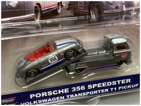 Hot Wheels Team Transport Porsche 356 Speedster Volkswagen T1 Pick Up очень редкая Premium